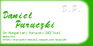 daniel puruczki business card